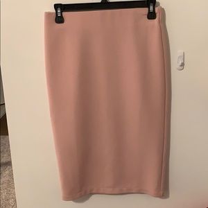 Light Pink Pencil Skirt